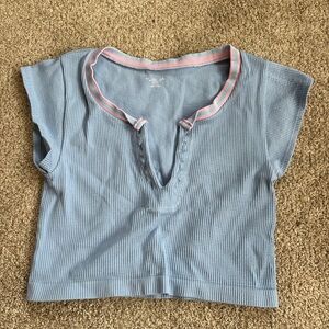 Out from under crop top